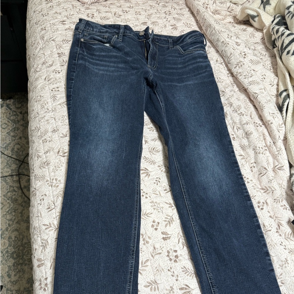 Silver Jeans Dark Blue Straight Leg Women's Jeans